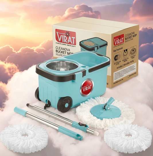 AR PRO™ 360° Spin Mop with Bucket — Effortless Floor Cleaning