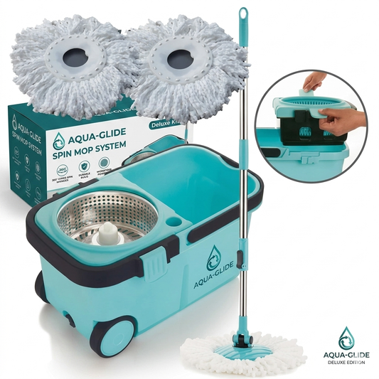 AR PRO™ 360° Spin Mop with Bucket — Effortless Floor Cleaning