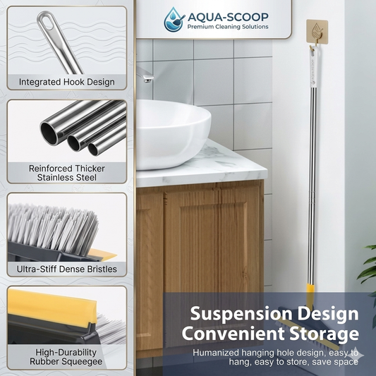 AR PRO™ Long Handle Shower &amp; Bathroom Scrubber — 360° Rotating Head